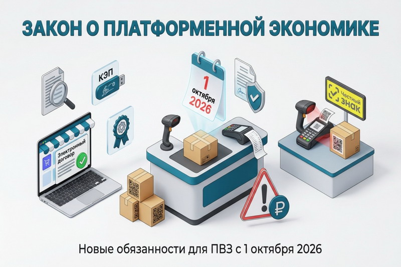 Закон о платформенной экономике: новые обязанности для ПВЗ с 1 октября 2026
